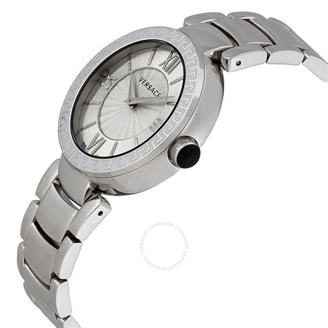 versace leda silver dial ladies watch|Versace Leda Silver Dial Stainless Steel Ladies Watch VNC210017.